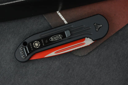 RARE Microtech LUDT Sith Lord Red Elmax Blade / Milled Black Handles SN 226 05/2016