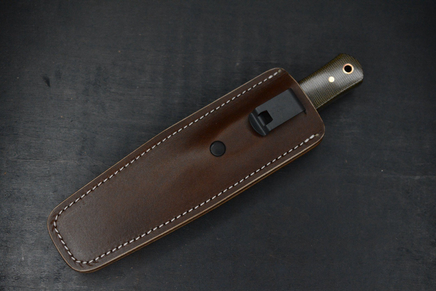 NEW Jack Wolf Vampire Hunter FB - Green Micarta/ MagnaCut w/Sheath USA MADE
