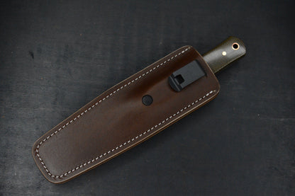 NEW Jack Wolf Vampire Hunter FB - Green Micarta/ MagnaCut w/Sheath USA MADE