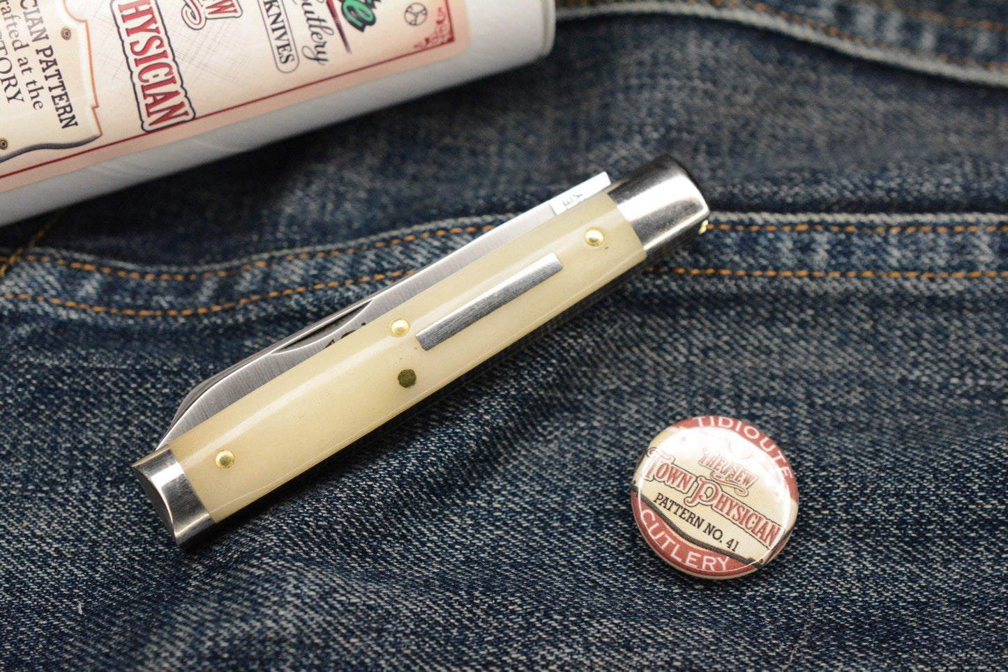 NEW Great Eastern Cutlery - New Town Physician Smooth Oiled Bone # 412226