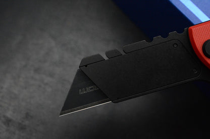 NEW Chaves EXC Chub Utility Knife Flipper / Red Micarta Handle w/ Poison Bead