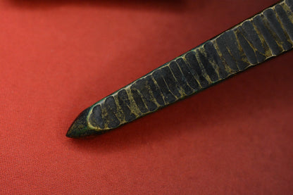 RARE++ Kopis x Urban XL Brass Black Worked “COFFIN NAIL” Tex-Etched Spike