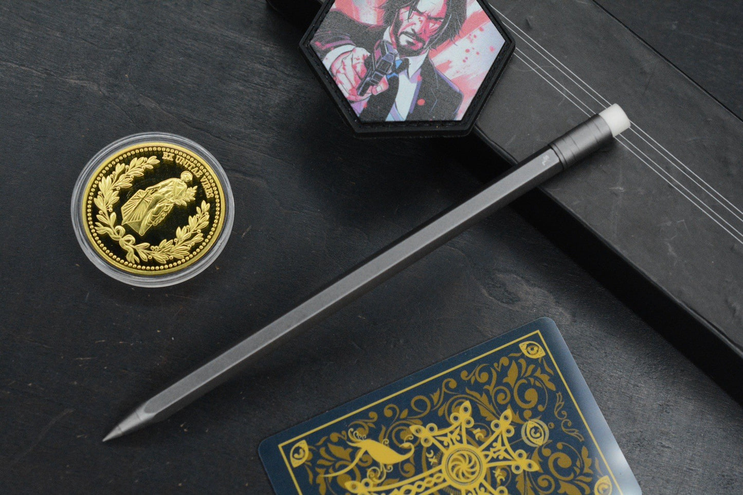 CUSTOM John Wick Ti #2 Pencil/ Spike - Graphite Tip Glass Breaker w/ Wick Pack