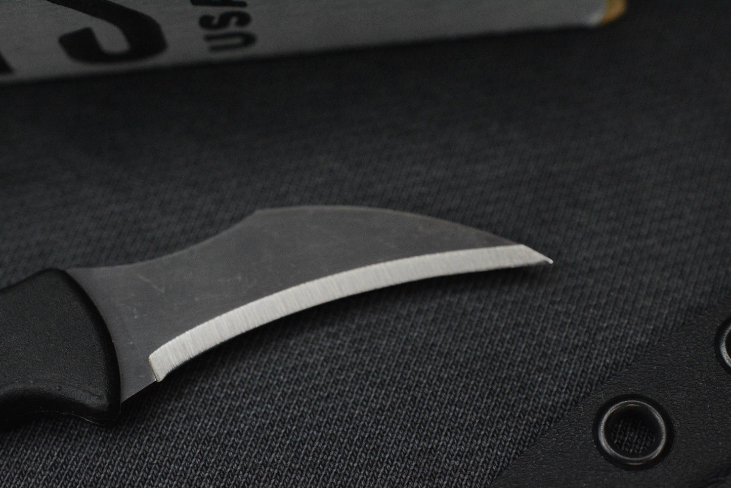 RARE Ed’s Manifesto & Kopis Designs Elvia Field Knife - Black / Acid Stonewash