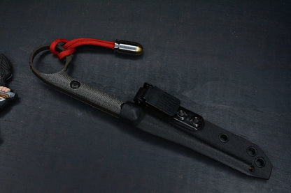 RARE Half Face Blades Cardiac Spike Black Micarta Midnight Brze w/John Wick Pac