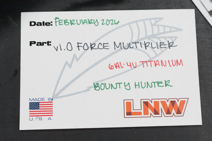 NEW Lynch NW Frag Pattern Bounty Hunter Multiplier V1 Pry Bar w/ 2x TKW Curators