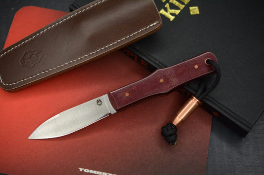 NEW Jack Wolf x LT Wright USA Vampire Hunter Redstone Richlite w/ Sheath & Bead