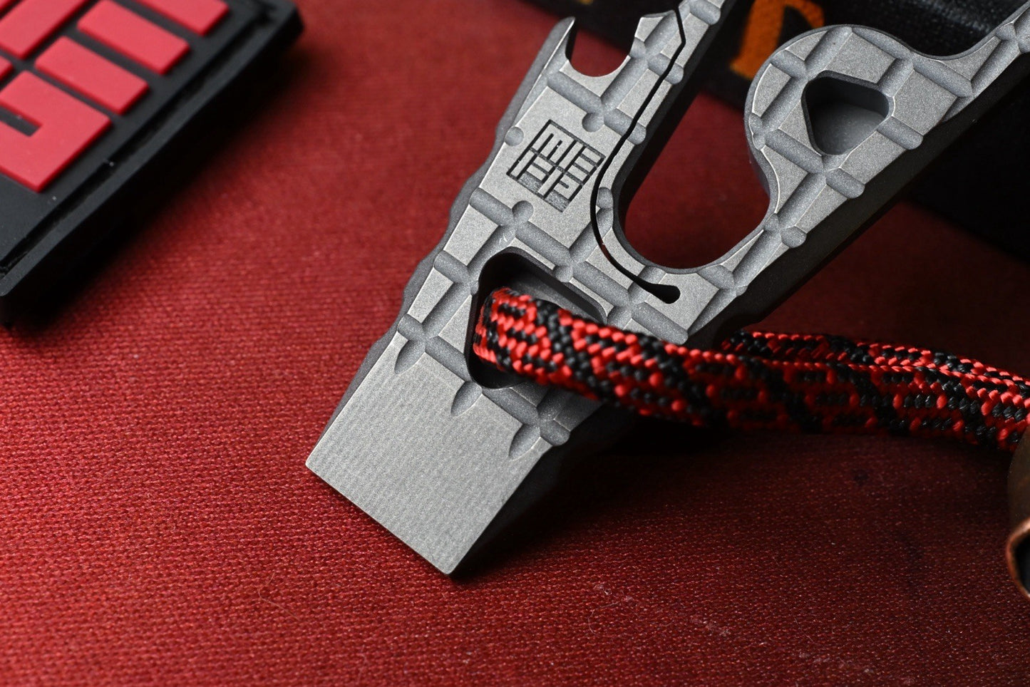 RARE Monkey Edge x Shirogorov Zaika - Frag Pattern Ti w/Monkey Bead & MEFP Patch