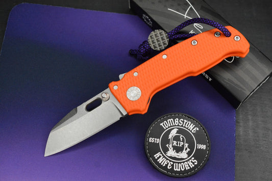NEW Demko MGAD20 Compact Batwing - Orange G10 / Stonewash Magnacut SN 291