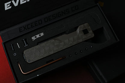 NEW Exceed Designs x Urban EDC TiRant Ultra - Bronze Ti Chaos Seigahai Skiff