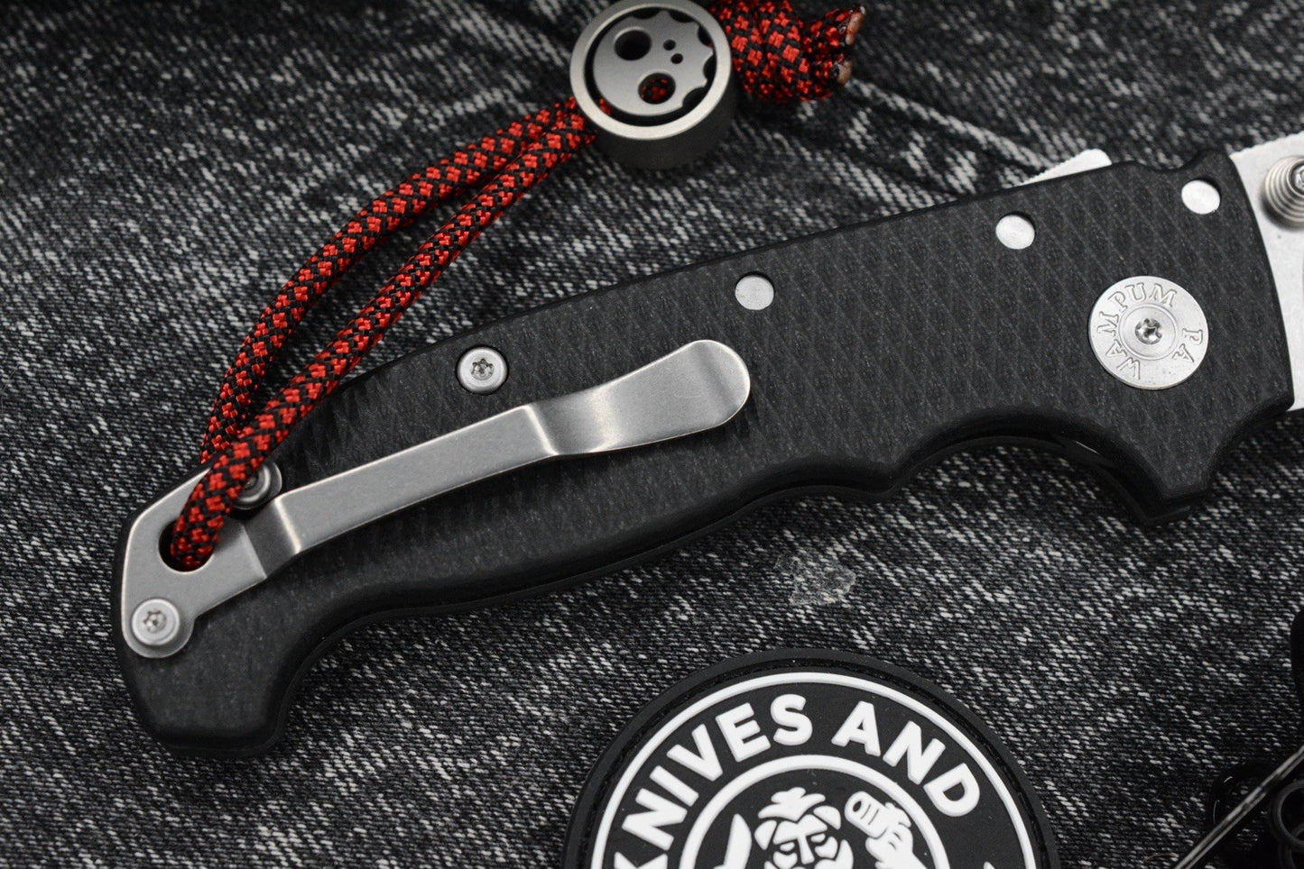 RARE Demko Custom USA AD20S - Black G-10/ Barong Magnacut Stud Only