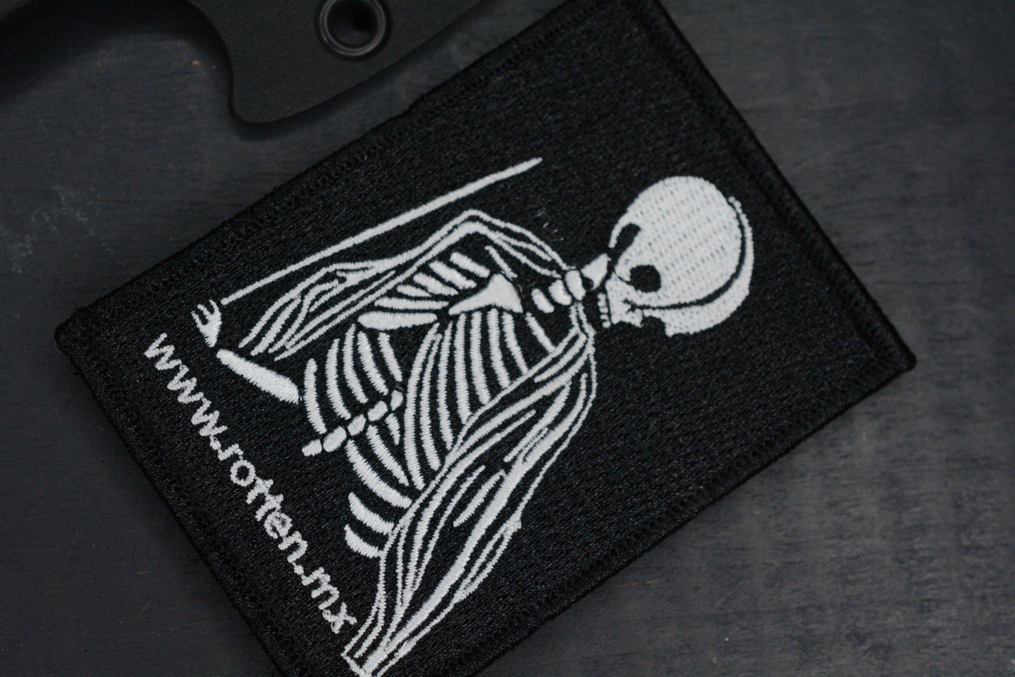 NEW Kopis Designs x Ed Calderon L-Via Field Knife Matte 154CM w/ Trainer & Patch