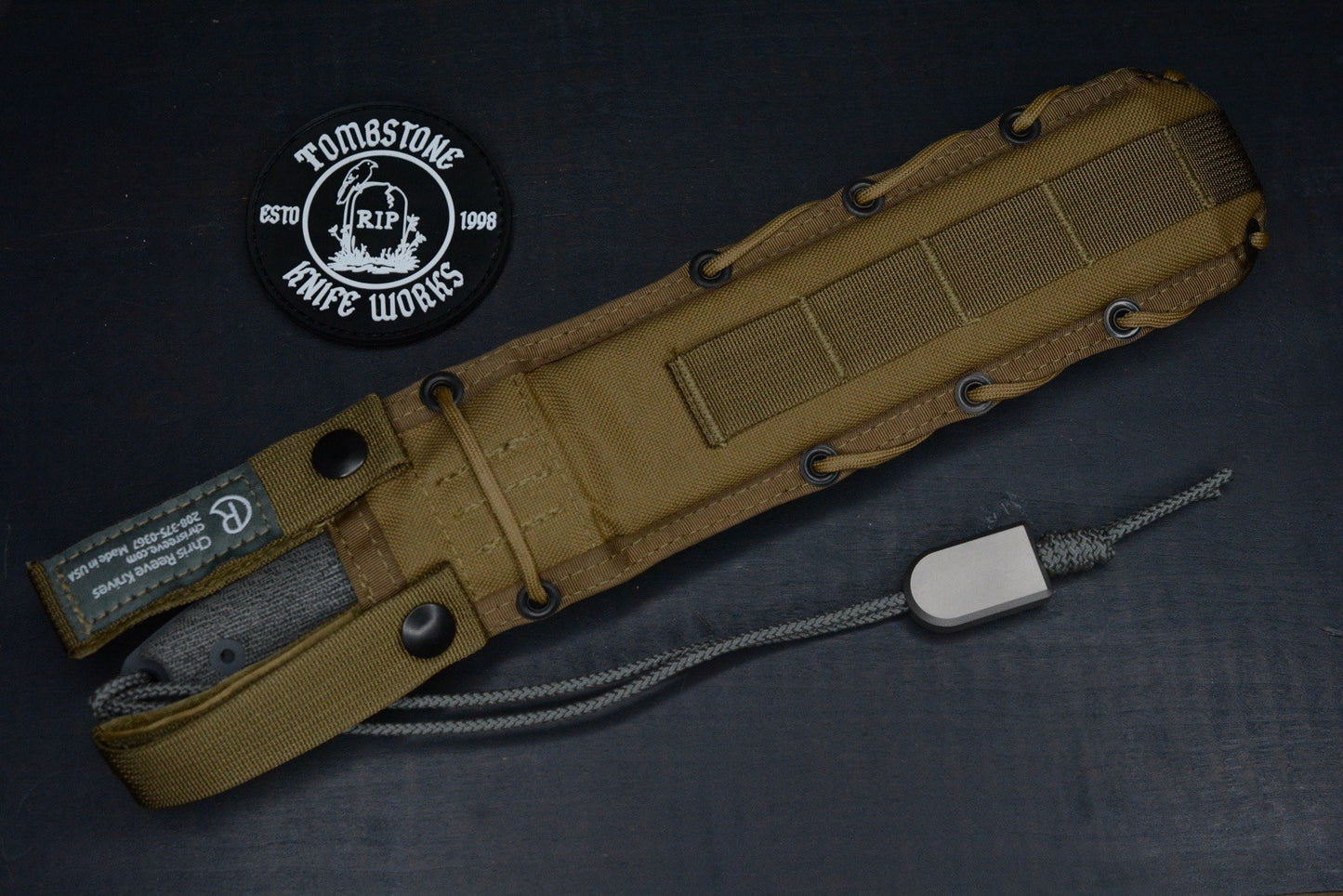 NEW Chris Reeve Green Beret MAGNACUT -Non Serr. w/ Tombstone Bead & TKW Patch