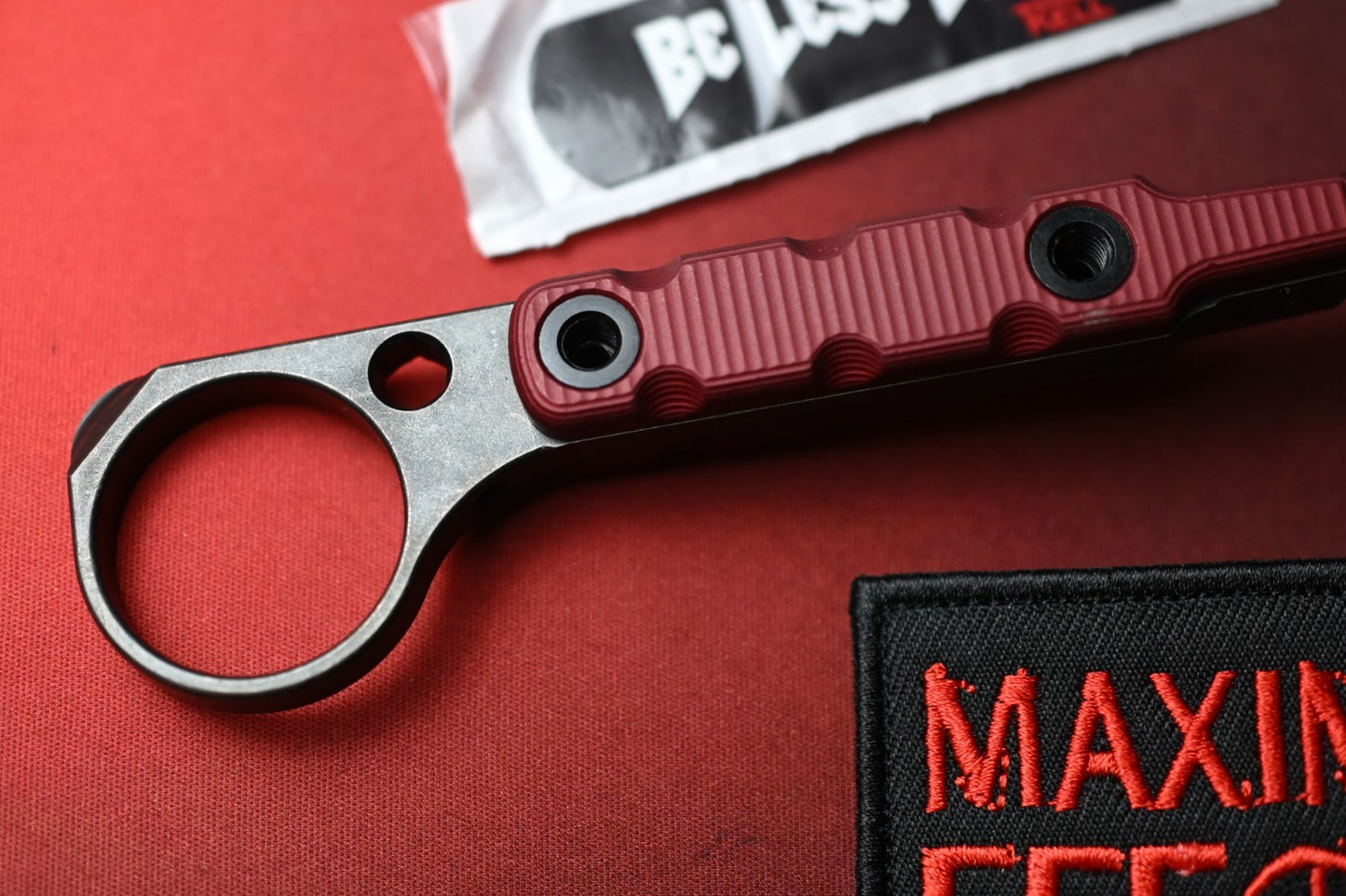 RARE TKELL Dragonfly Be Less Dumb Edition - Red Ano Aluminum / Apocalyptic AEBL