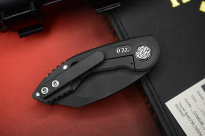 CUSTOM DSK Tactical Mini VX 3” - Black PVD CP / Milled Ti Handles SN 72 Of 100