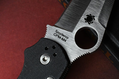NEW Spyderco Paramilitary 2 - Tanto CPM M4 / Black G10 w/ Poison Bead BHQ EXC