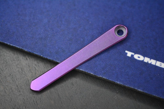 CUSTOM RGT V2 Purple Anodized Ti Pocket Clip For Chris Reeve Knives