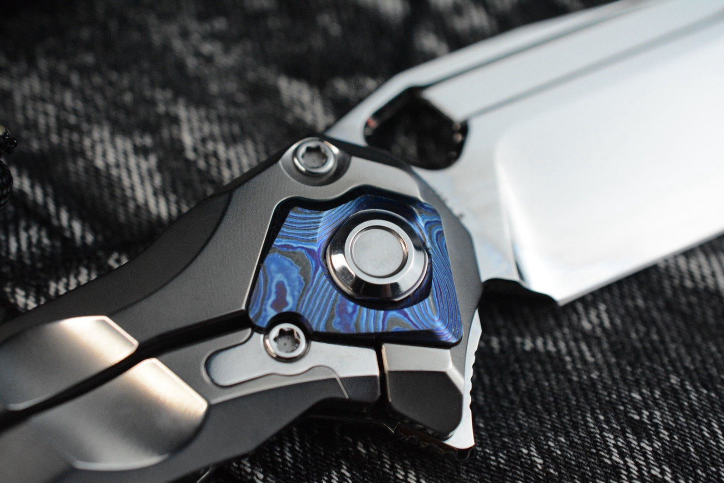 RARE Custom Knife Factory x Marfione Ratax - Polished M398 / Ti Integral SN#006