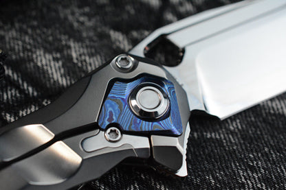 RARE Custom Knife Factory x Marfione Ratax - Polished M398 / Ti Integral SN#006
