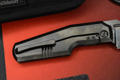 RARE+ Custom Knife Factory x GTK Elementak Black PVD / DLC M398 SN# 032