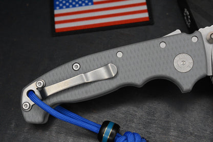 NEW Demko AD20 Whale Shark Thumb Slot MagnaCut Textured Grey G10 EXC