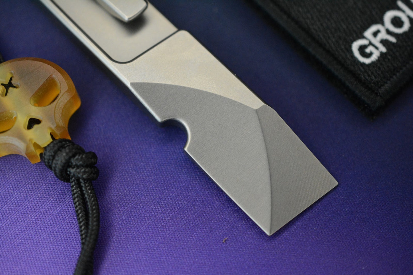 NEW Nice GuyMachine Co The Wraith - Titanium Pry Bar NGMCo w/ Ultem Necro Bead