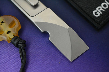 NEW Nice GuyMachine Co The Wraith - Titanium Pry Bar NGMCo w/ Ultem Necro Bead