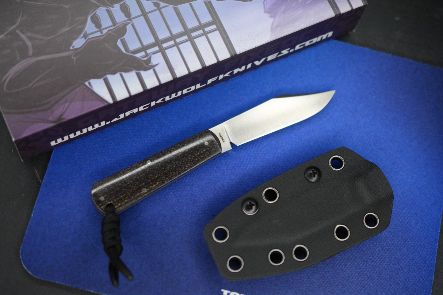 NEW Jack Wolf Gateway FixEDC - Jute Bison / Hollow Ground 1428CN / Nickel Silver