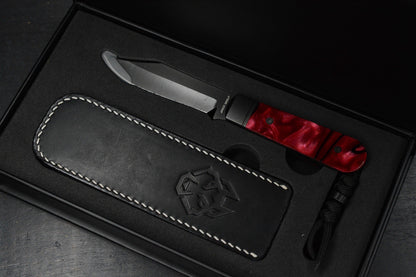NEW Jack Wolf Backwoods FixEDC Kirinite True Blood LE / S90V Belt Satin Blade