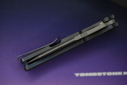 NEW Urban EDC x Demko Castellan N/F - Acid Etched Vanax / Blurple Rock Ti