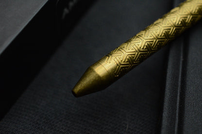 RARE Nottingham Tactical G2 Double Lock - YNOTTY Design Brass Pen