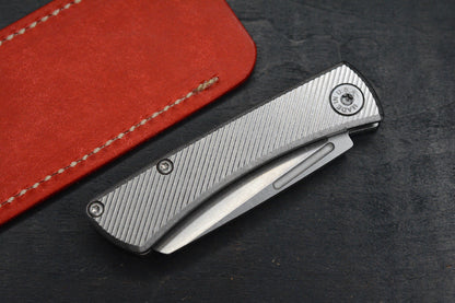 NEW American Blade Works Slipjoint - 45 Degree Milled Ti Hdle / MagnaCut DLT EXC