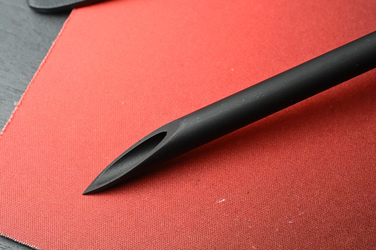 RARE Crawford Knives 10” Survival Straw Fixed Blade - Black DLC w/ Poison Bead