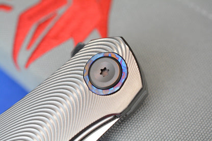 NEW Holt Blade Works Renegade - Ridgeback Ti/ Black Timascus / Ano HDW w/ COA
