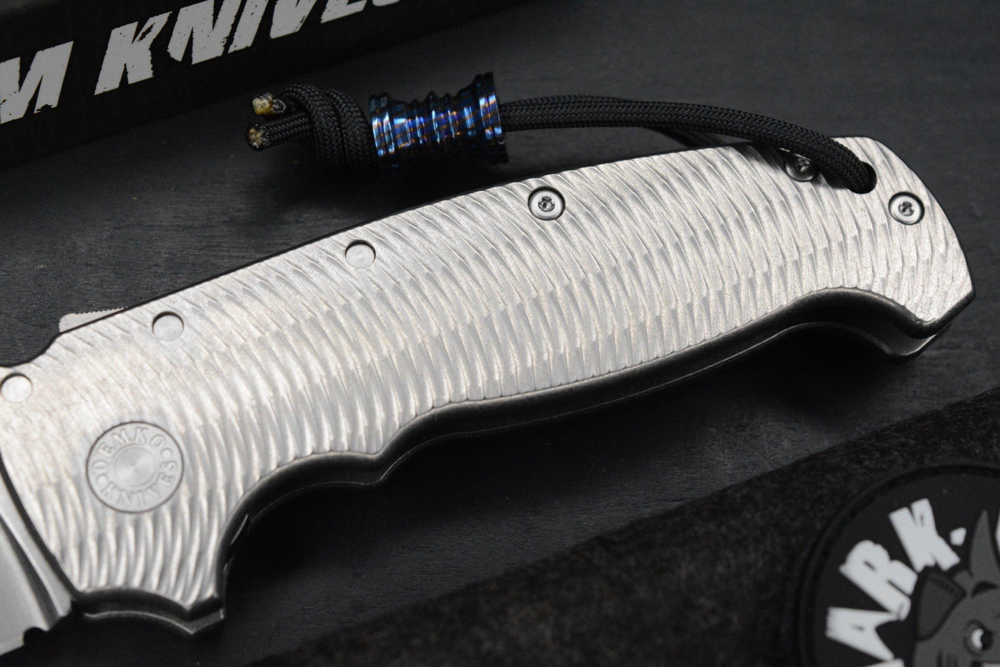 RARE++ Demko AD20 XXX Textured Ti / Stud Only CPM 3V Blade