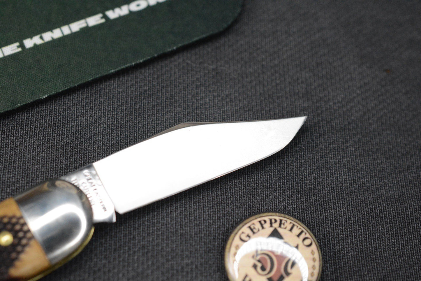 NEW Great Eastern Cutlery - Geppetto Whittler Chocolate Checkered Richlite
