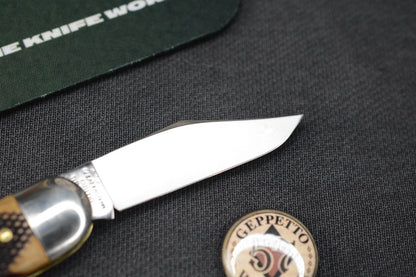 NEW Great Eastern Cutlery - Geppetto Whittler Chocolate Checkered Richlite