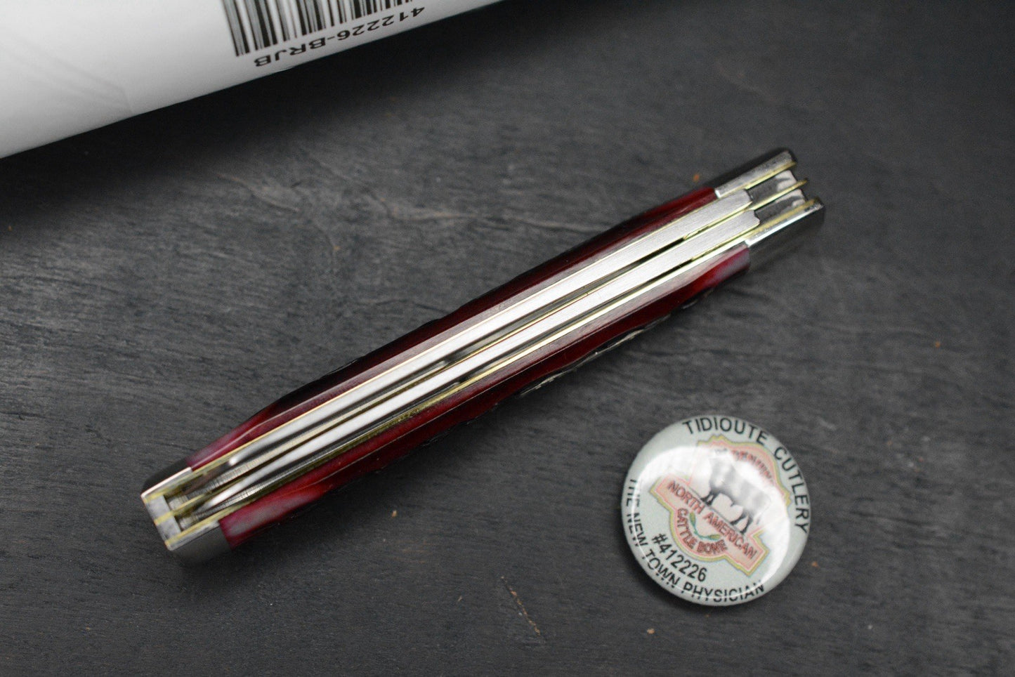 NEW Great Eastern Cutlery New Town Physician - Black Raspberry Jigged Bone
