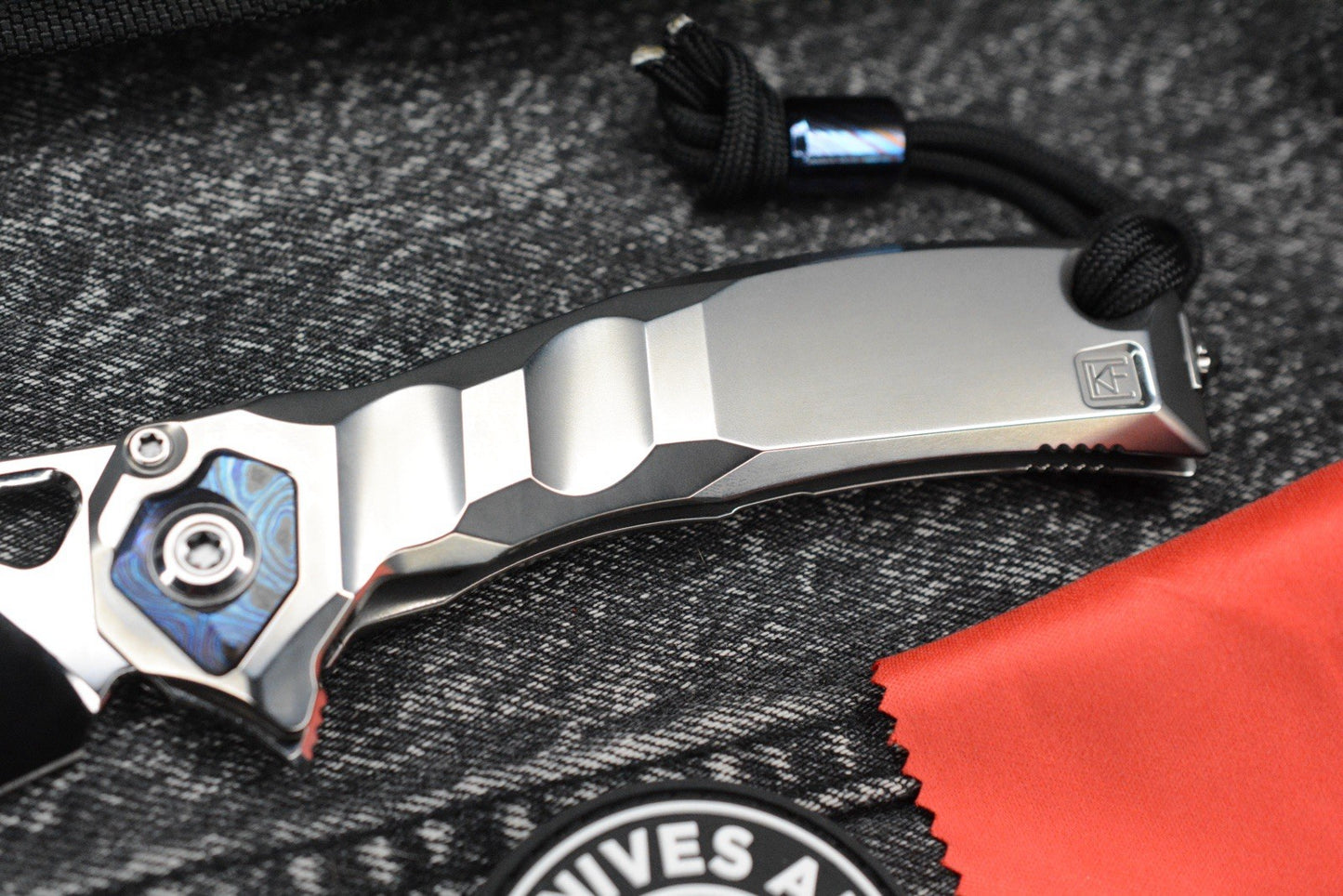RARE Custom Knife Factory x Marfione Ratax - Polished M398 / Ti Integral SN#005