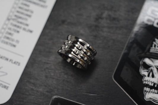 NEW Griffin Combat Stacker V2 Satin Titanium Bead Re Playge Microtech