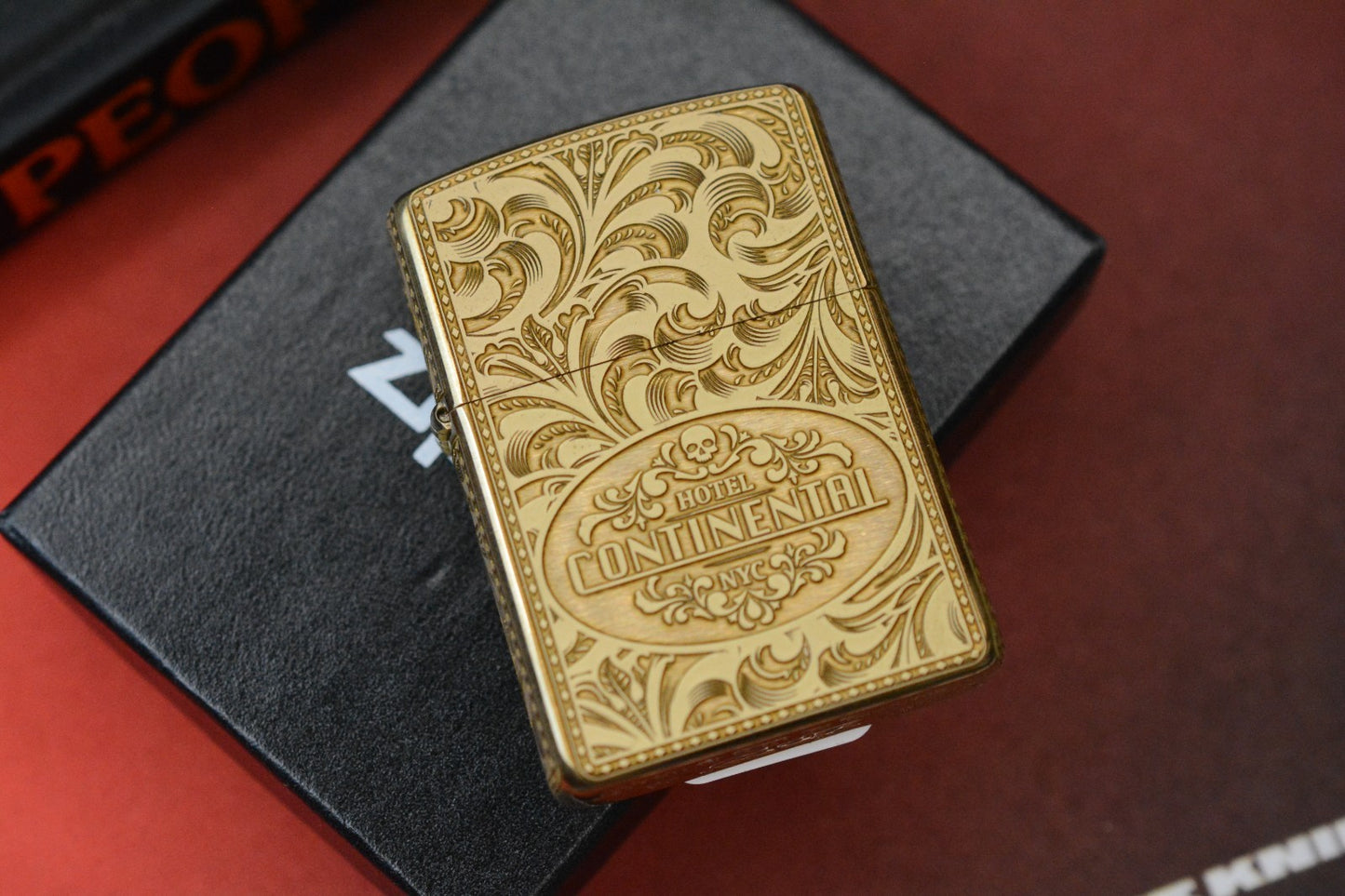 RARE Zippo John Wick Special Edition Continental Hotel Good Plated Lighter