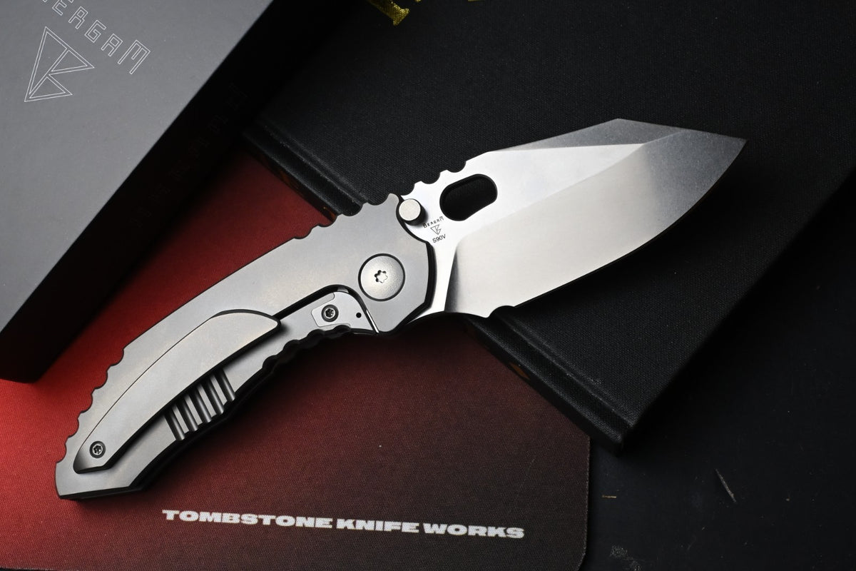 RARE Dalibor Bergam Knives DRACO - Integral Ti / Polished SW S90V w/ Hardware