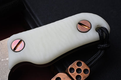 NEW Turner CNC Knome Custom Ltd Ed - Fungus GITD / 3V Blade w/ Copper Dice