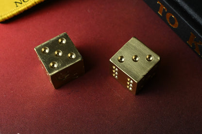 RARE Ed’s Manifesto x Hooligan Customs Brass XL Dice - Sneakreaper Engraved