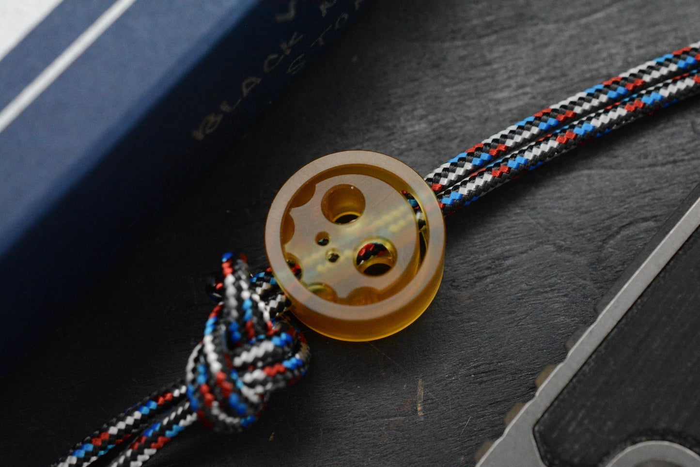 NEW Lynch NW Open Door Policy Pry - SW Ti / Black Micarta Inlays w/ Ultem Bead