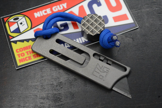 NEW Nice Guy Machine Co x Gil-Tek Minimalist Utility Knife - Ti w/ TKW Curator