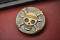 RARE Metal Style One Piece Brass Worry Coin Re Playge Microtech