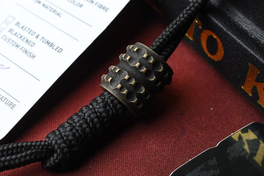 NEW Griffin Combat M990 Full Size Lanyard Bead - Aged Brass Tread Pattern