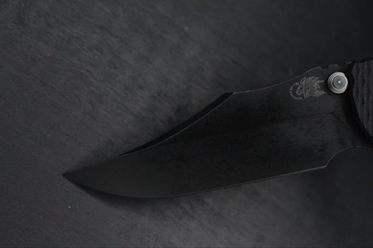 RARE Hinderer XM-18 Battle Black Magnacut Bowie/ G10 w/ Koch Artifakt Bead