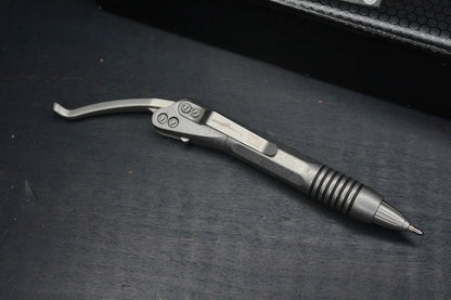 RARE Microtech Siphon II Stainless Tactical Pen Stonewashed Punisher SN055 2019